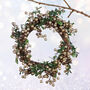 Copper Mistletoe LED Christmas Wreath, thumbnail 1 of 9