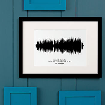 Personalised Favourite Song Sound Wave Print, 7 of 10