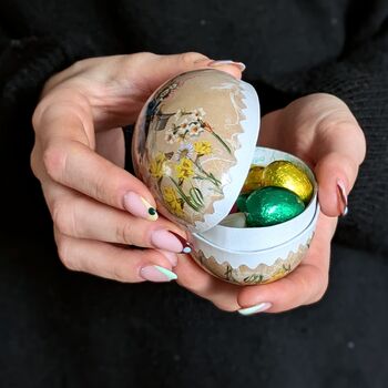 Easter Egg Paper Container Vintage Bunny, 5 of 7