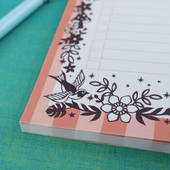 Whimsical To Do List Notepad, 2 of 6