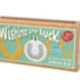 Wishing You Luck! Mini Matchbox Cross Stitch Kit, thumbnail 6 of 7