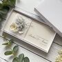 Handmade Wedding Money Wallet Silver Grey Flower, thumbnail 3 of 6