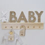 Wicker Baby Sign Nursery Decoration, thumbnail 1 of 4