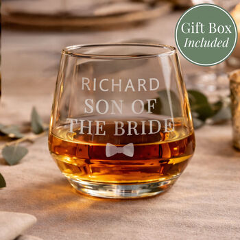 Personalised Wedding Whisky Glass, 2 of 7