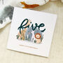 Safari Friends 5th Birthday Card, thumbnail 1 of 2