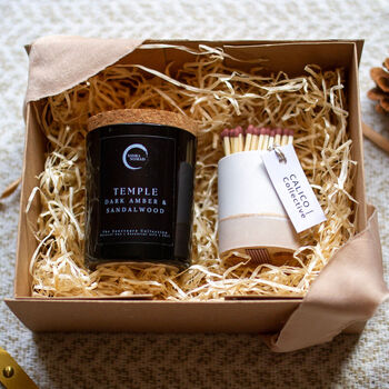 Candle Gift Box : Dark Amber And Sandalwood, 3 of 5