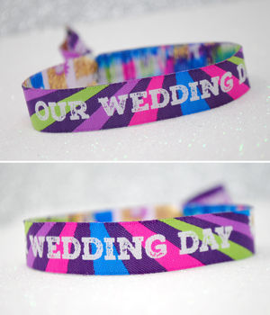 Our Wedding Day Festival Wedding Wristbands, 2 of 6