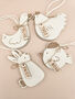 Set Of Four Personalised Wooden Easter Tree Decorations, thumbnail 2 of 7