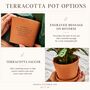 Terracotta Engraved Plant Pot, thumbnail 4 of 6