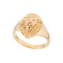 Lion Head Signet Ring, Sterling Silver Or Gold Plated, thumbnail 7 of 8