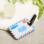 Personalised Airmail Vintage Style Luggage Tag, thumbnail 2 of 5