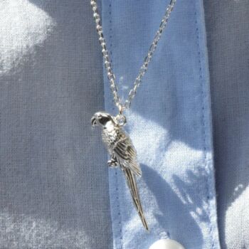 Personalised Parrot Sterling Silver Necklace, 5 of 9