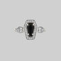 Black Onyx Coffin Ring Sterling Silver Or Gold Plated, thumbnail 8 of 8