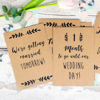 Wedding Countdown And Milestone Cards By Oops A Doodle ...