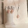 Pink Pearl Elegance Sterling Silver Necklace, thumbnail 1 of 3