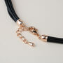 Rose Gold Heart Pendant Cord Necklace, thumbnail 3 of 3