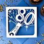 Champagne Bottle Personalised 80th Birthday Card, thumbnail 1 of 4