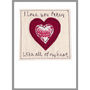 Personalised Love Heart Anniversary Or Valentines Card, thumbnail 8 of 12
