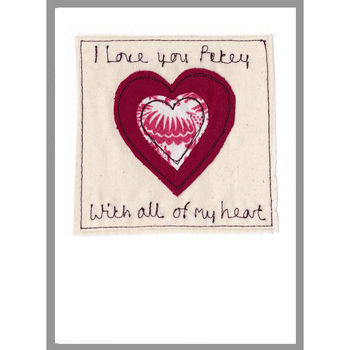 Personalised Love Heart Anniversary Or Valentines Card, 8 of 12