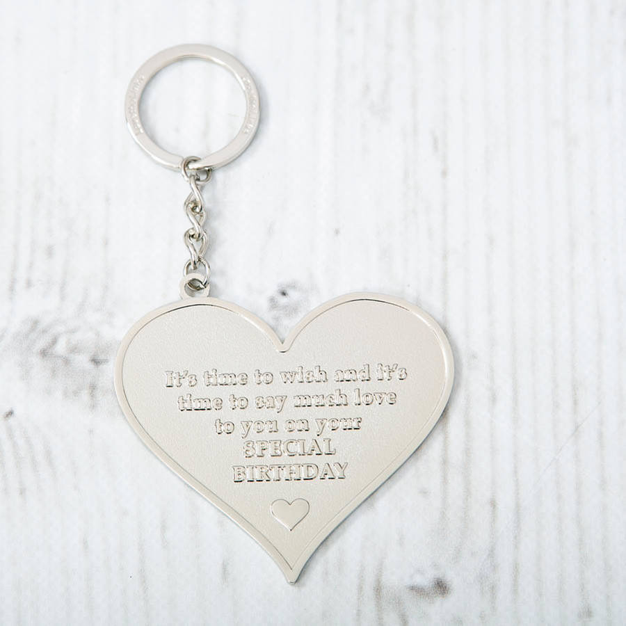 Large Heart Message Keyrings, 1 of 4