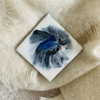Sold Floral Modern Ceramic Coasters | Set Of Two/Four, 3 of 10