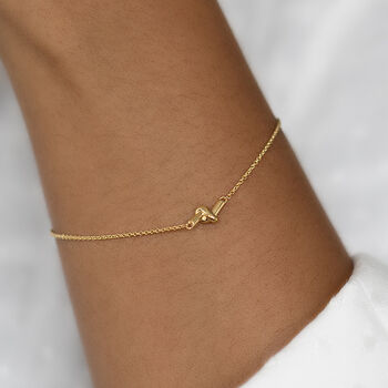 9ct Solid Gold Knot Bracelet, 2 of 7