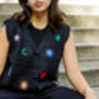 Astrology Embroidered Knit Sleeveless Vest, thumbnail 6 of 6