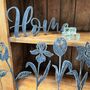'Home' Metal Word Sign Wall Art Decoration, thumbnail 2 of 7