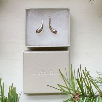 Tusk Drop Sterling Silver Earrings, 3 of 4