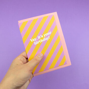 Yay It's Your Birthday Card By Sprinkle Club | notonthehighstreet.com