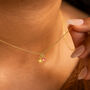 Sterling Silver North Star And Birthstone Necklace, thumbnail 4 of 7