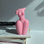 Scented Pastel Pink Sculpture Body Pillar Candle L, thumbnail 1 of 3