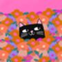 Cat In The Flowers Print, thumbnail 2 of 2
