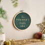 Personalised Family Christmas Velvet Hoop, thumbnail 1 of 2