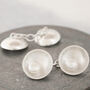 Pearl Anniversary Gift For Him. Double Sided Cufflinks, thumbnail 6 of 8