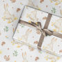 Rabbit Daffodil Wrapping Paper Roll Or Folded, thumbnail 1 of 4