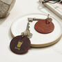 Personalised Gold Foil Leather Keyring With Hobby Illustration, thumbnail 1 of 4