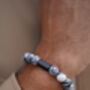 Thomas And George 10mm Agate And Tiger Eye Bead Bracelet, thumbnail 2 of 2