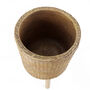 Rattan Effect Composite Planter With Stand, thumbnail 8 of 12
