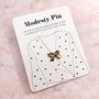 Modesty Pin, Bow Pin, Bow Shaped Modesty Pin, Bow Little Brooch, thumbnail 1 of 7