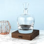 Monogrammed L.S.A. Whisky Decanter And Walnut Base, thumbnail 1 of 2