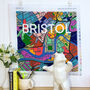 Bristol City Map Tapestry Kit, thumbnail 2 of 5