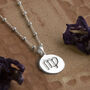 Sterling Silver Zodiac Star Sign Necklace, thumbnail 1 of 5