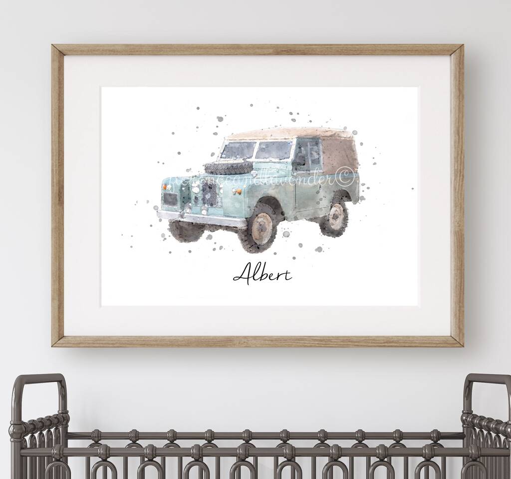 Personalised Landrover Print, 1 of 5