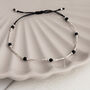 Sterling Silver Delicate Gemstone Friendship Bracelet, thumbnail 10 of 12