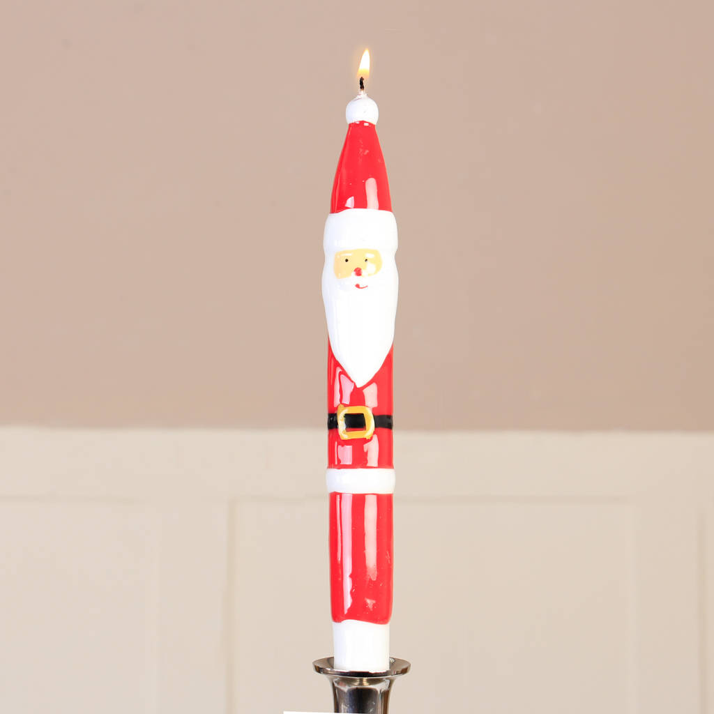 novelty christmas santa claus candlesticks by dibor
