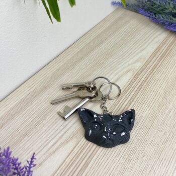 Cat Witchcraft Keyring Keychain, 6 of 8