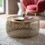Open Weave Metal Coffee Table, thumbnail 1 of 3