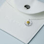 Sterling Silver Daisy Pendant Necklace, thumbnail 5 of 6