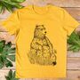 Sitting Bear Men's Organic T Shirt, thumbnail 6 of 6